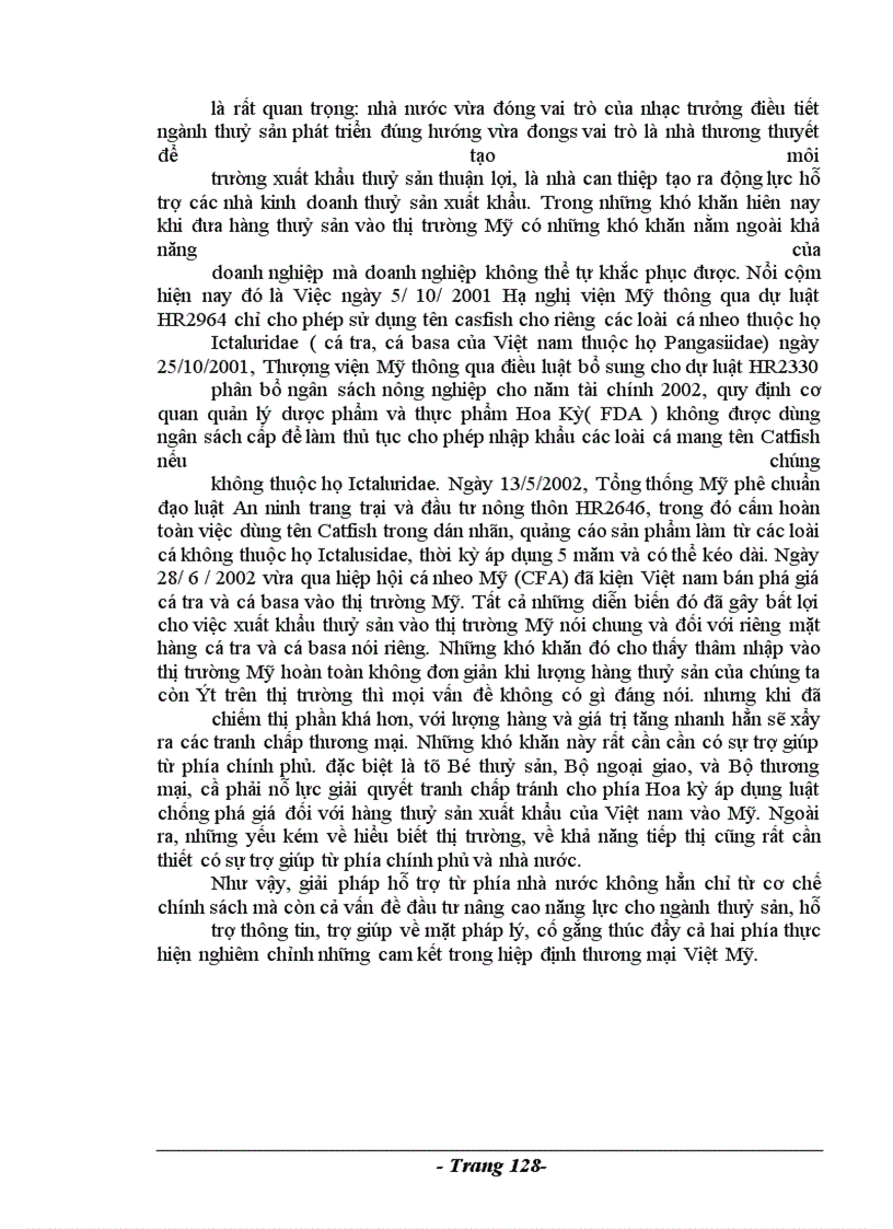 image for page Phương hướng và giải pháp thúc đẩy xuất khẩu hàng thuỷ sản của Ngành thuỷ sản Việt nam vào thị trường Mỹ