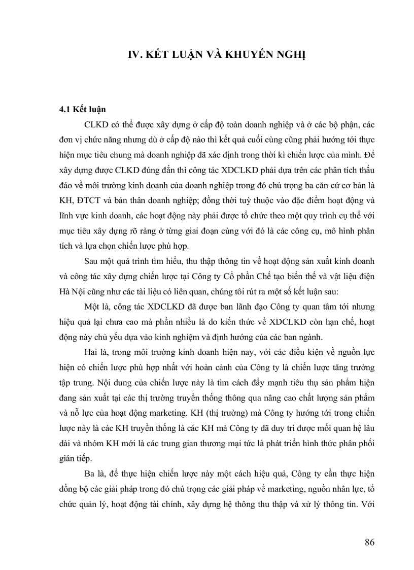 image for page Xây dựng chiến lược kinh doanh cho Công ty Cổ phần chế tạo biến thế và vật liệu điện Hà Nội giai đoạn 2009 - 2015