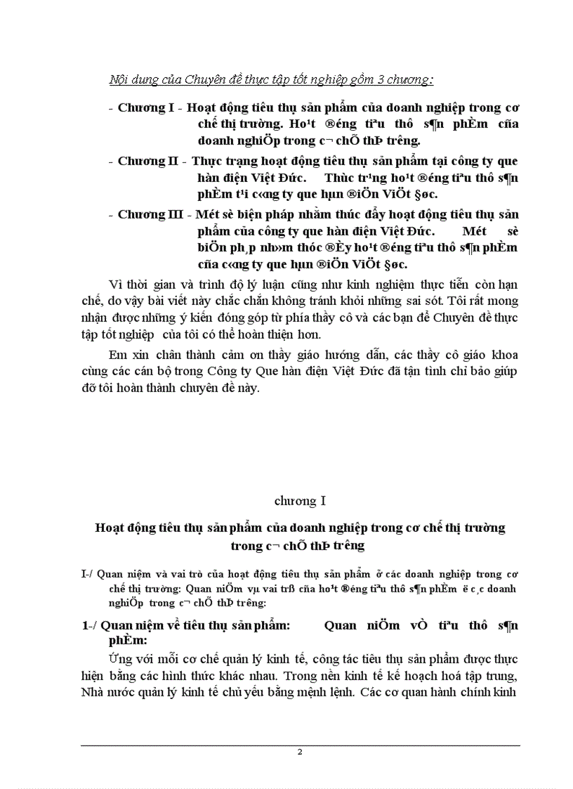 Một số biện pháp nhằm thúc đẩy hoạt động tiêu thụ sản phẩm tại công ty que hàn điện Việt Đức