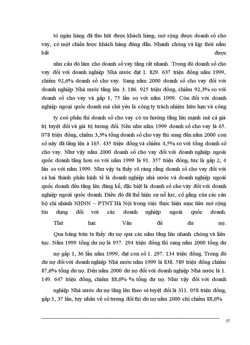 image for page Giải pháp mở rộng tín dụng đối với các doanh nghiệp ngoài quốc doanh tại chi nhánh NHNN-PTNT Hà Nội