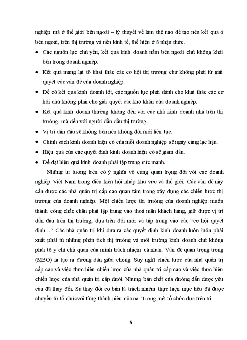 image for page Thuyết quản lý mục tiêu (MBO) và sự vận dụng vào các doanh nghiệp Việt Nam