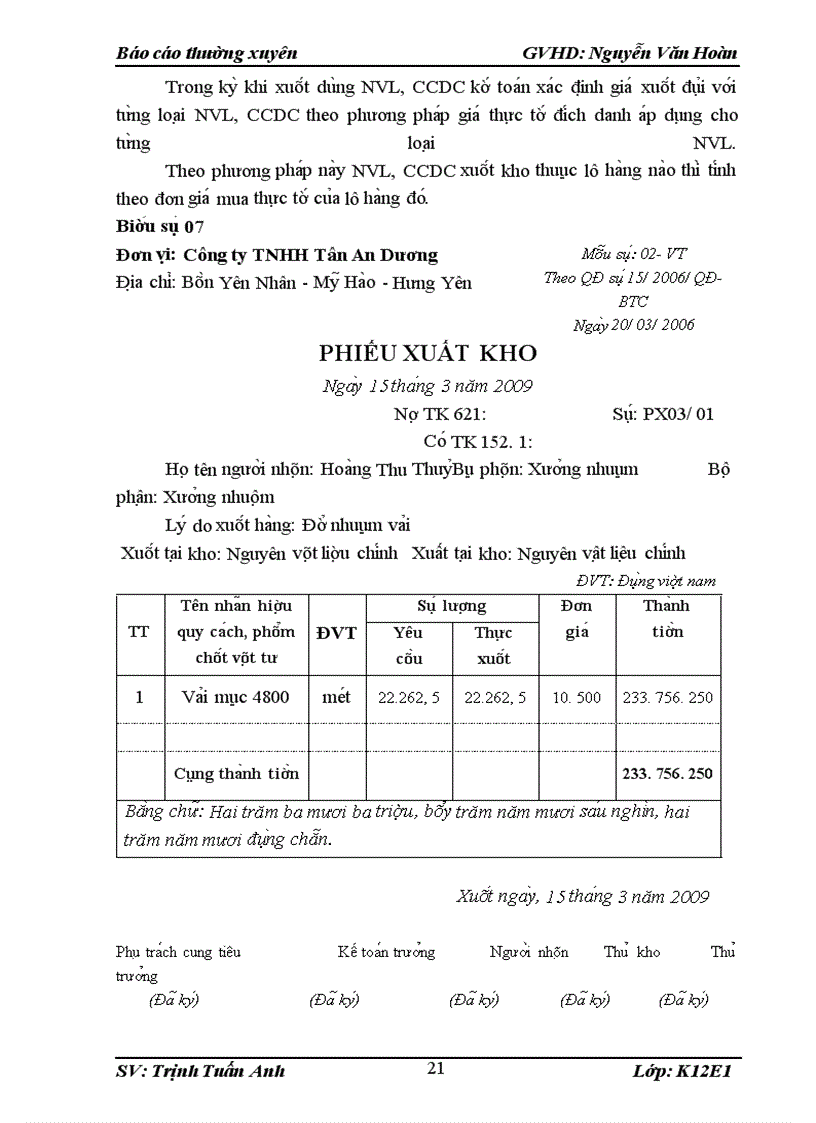 image for page Công tác kế toán NVL và CCDC tại Công ty TNHH Tân An Dương.