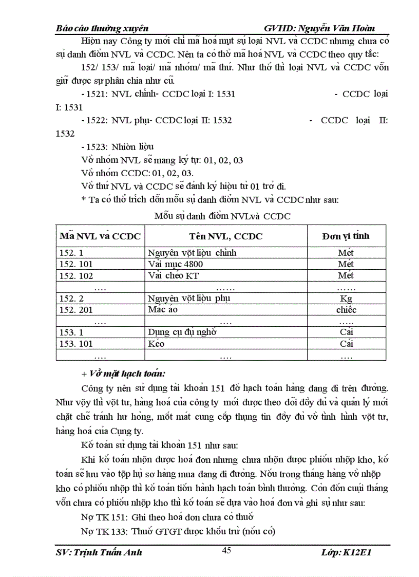 image for page Công tác kế toán NVL và CCDC tại Công ty TNHH Tân An Dương.