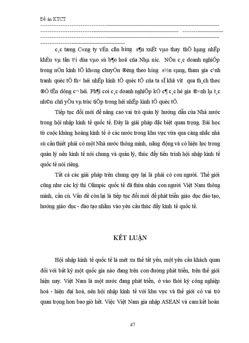 image for page Hội nhập kinh tế quốc tế của Việt Nam