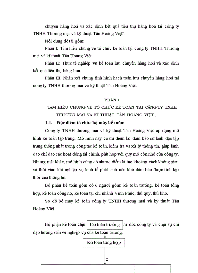 image for page Kế toán lưu chuyển hàng hoá và xác định kết quả tiêu thụ hàng hoá tại công ty TNHH Thương mại và kỹ thuật Tân Hoàng Việt