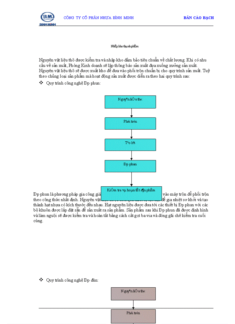 image for page Bản cáo bạch Công ty Cổ phần Nhựa Bình Minh