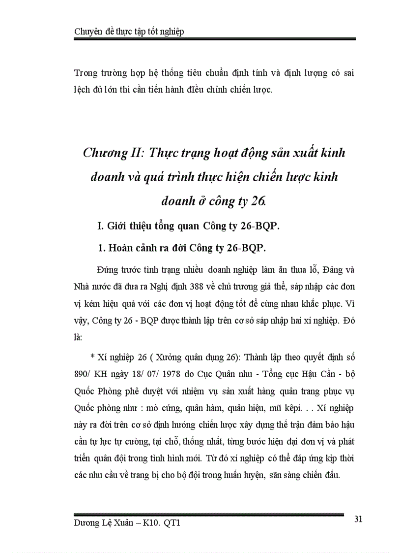 image for page Một số biện pháp góp phần nâng cao hiệu quả của việc xây dựng và thực hiện chiến lược kinh doanh của Công ty 26 - BQP