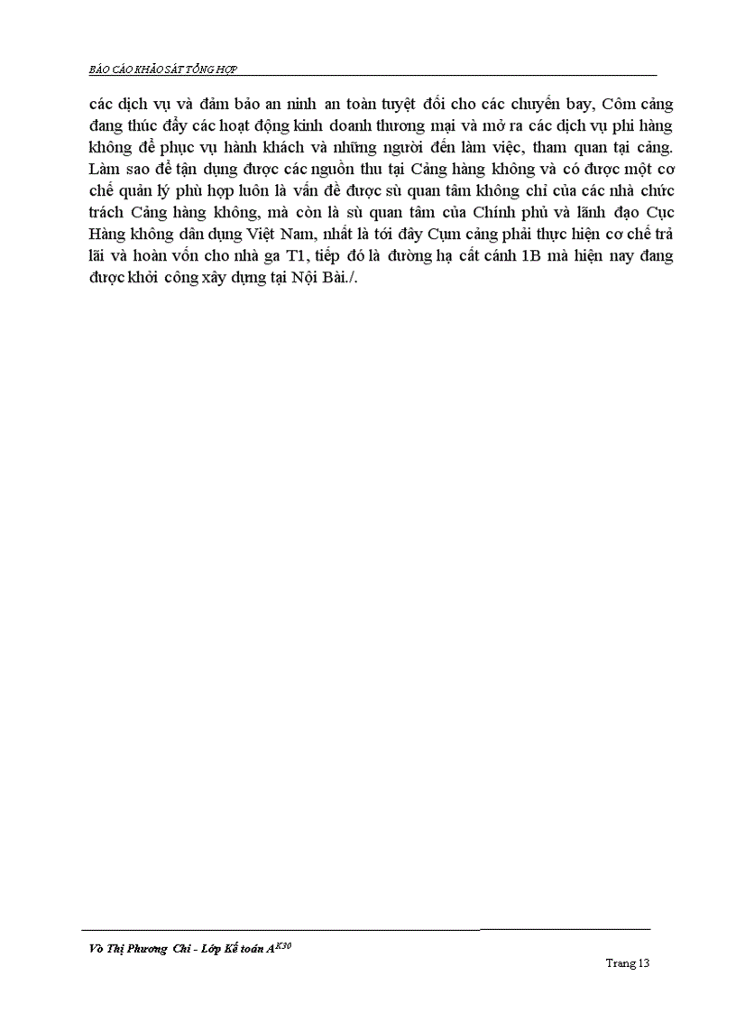 image for page Báo cáo thực tập tại Cụm cảng hàng không miền Bắc.