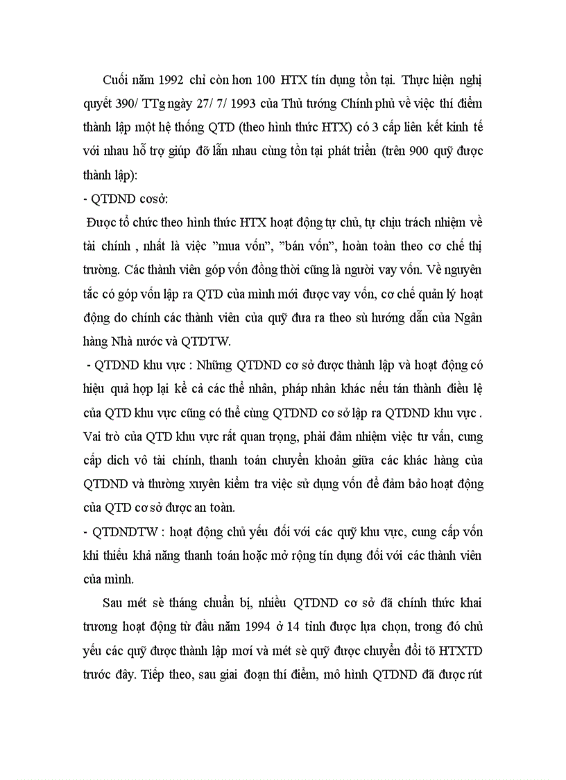 image for page Đánh giá hoạt động của hệ thống Quỹ tín dụng nhân dân