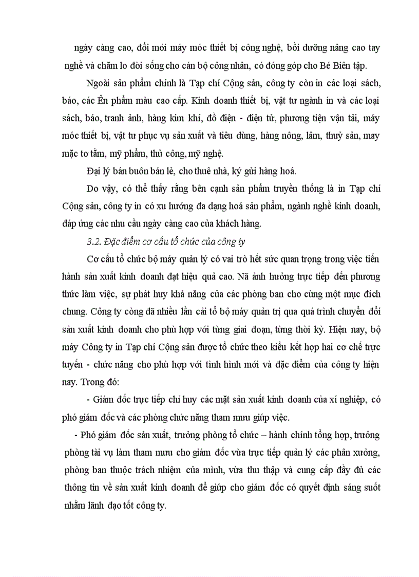 image for page Những giải pháp chủ yếu nhằm ổn định và nâng cao chất lượng in sản phẩm ở công ty in Tạp Chí Cộng Sản