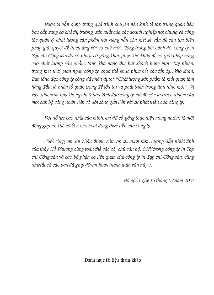 image for page Những giải pháp chủ yếu nhằm ổn định và nâng cao chất lượng in sản phẩm ở công ty in Tạp Chí Cộng Sản