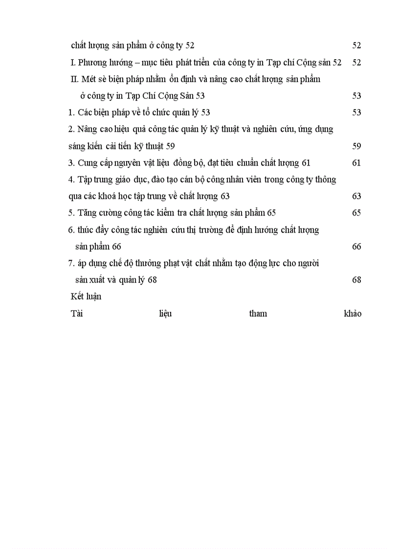 image for page Những giải pháp chủ yếu nhằm ổn định và nâng cao chất lượng in sản phẩm ở công ty in Tạp Chí Cộng Sản