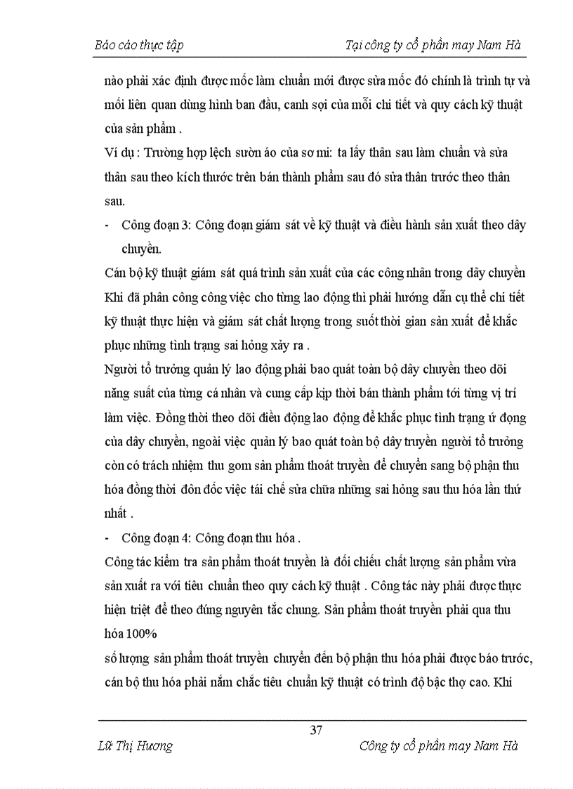 image for page Báo cáo thực tập tại công ty cổ phần may Nam Hà