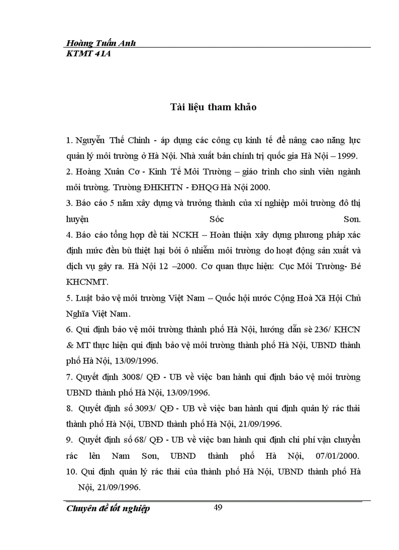 image for page Nâng cao năng lực quản lý rác thải sinh hoạt trên địa bàn huyện Sóc Sơn -Hà Nội