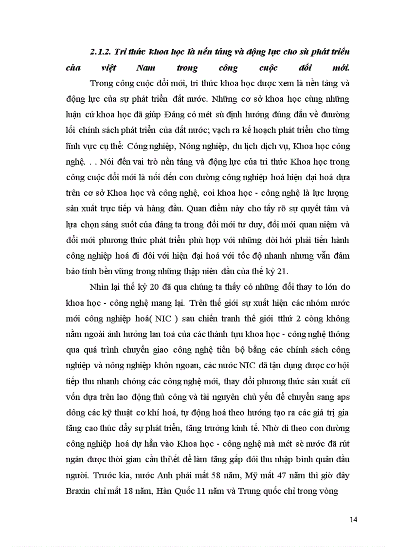 image for page Ýthức và vai trò của tri thức khoa học trong công cuộc đổi mới của Việt Nam