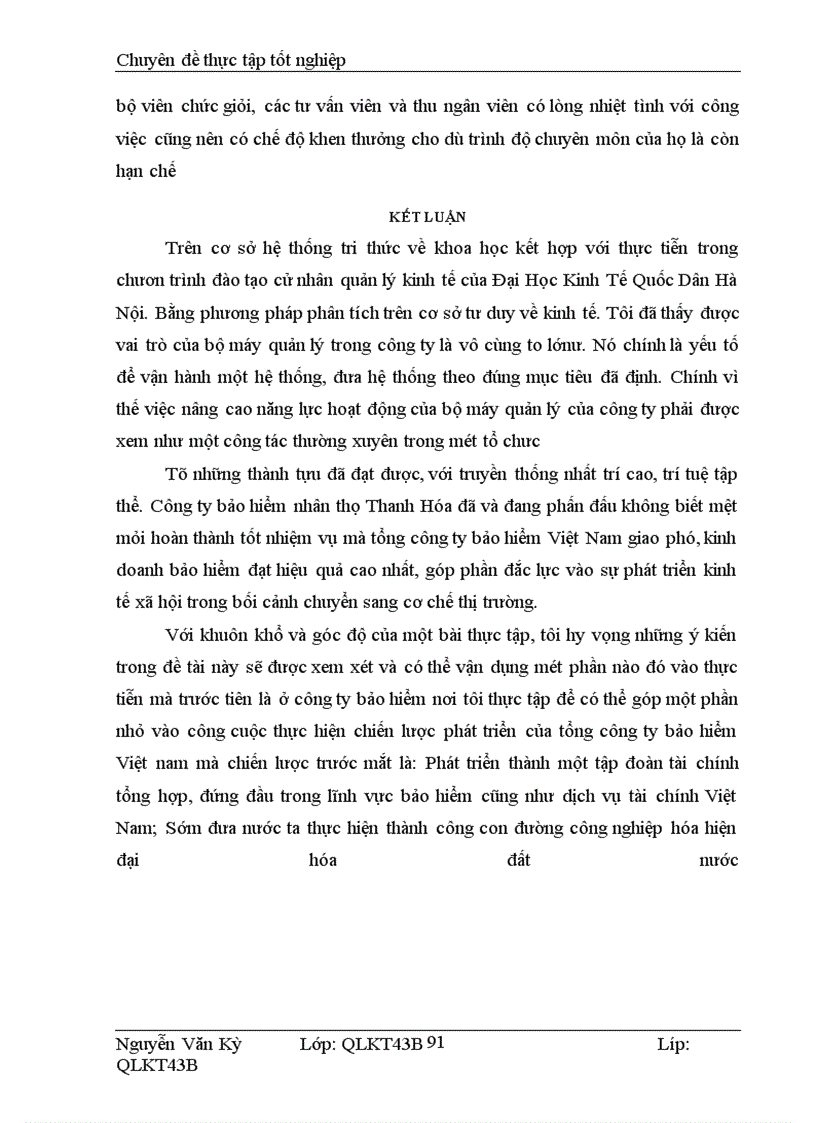 image for page Nâng cao năng lực hoạt động của bộ máy quản lý ở công ty bảo hiểm nhân thọ Thanh Hoá