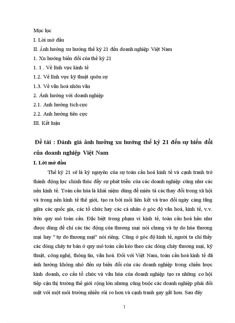 image for page Đánh giá ảnh hưởng xu hướng thế kỷ 21 đến sự biến đổi của doanh nghiệp Việt Nam