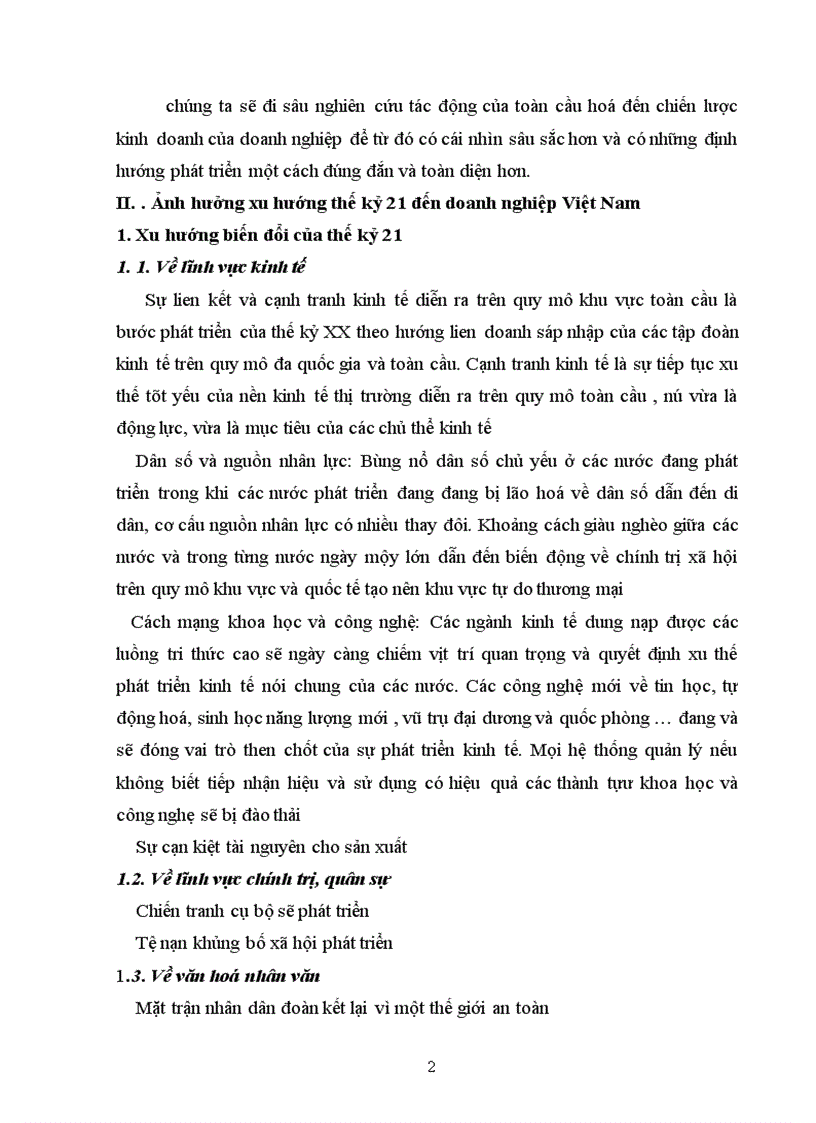 image for page Đánh giá ảnh hưởng xu hướng thế kỷ 21 đến sự biến đổi của doanh nghiệp Việt Nam