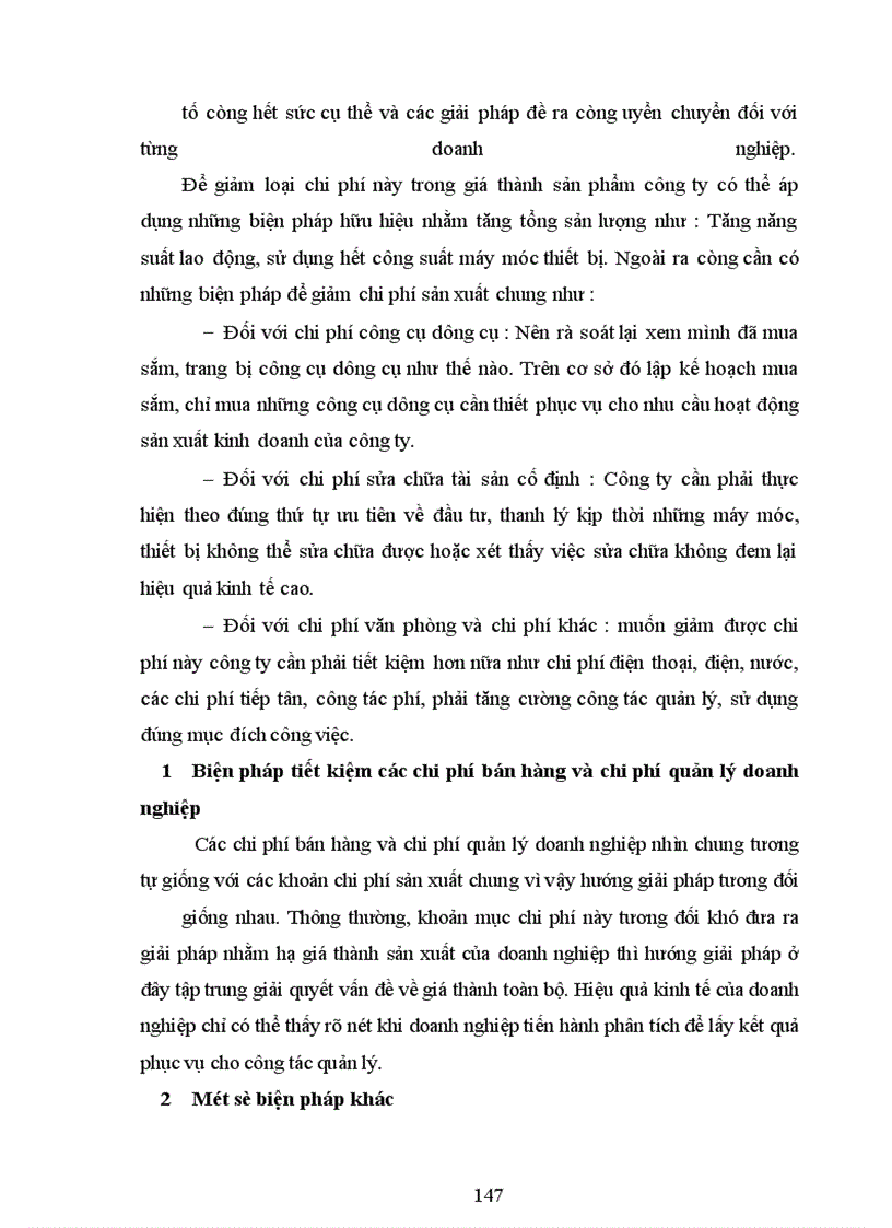 image for page Một số ý kiến đề xuất nhằm tiết kiệm chi phí kinh doanh và hạ giá thành sản phẩm tại công ty Dệt vải Công Nghiệp Hà Nội