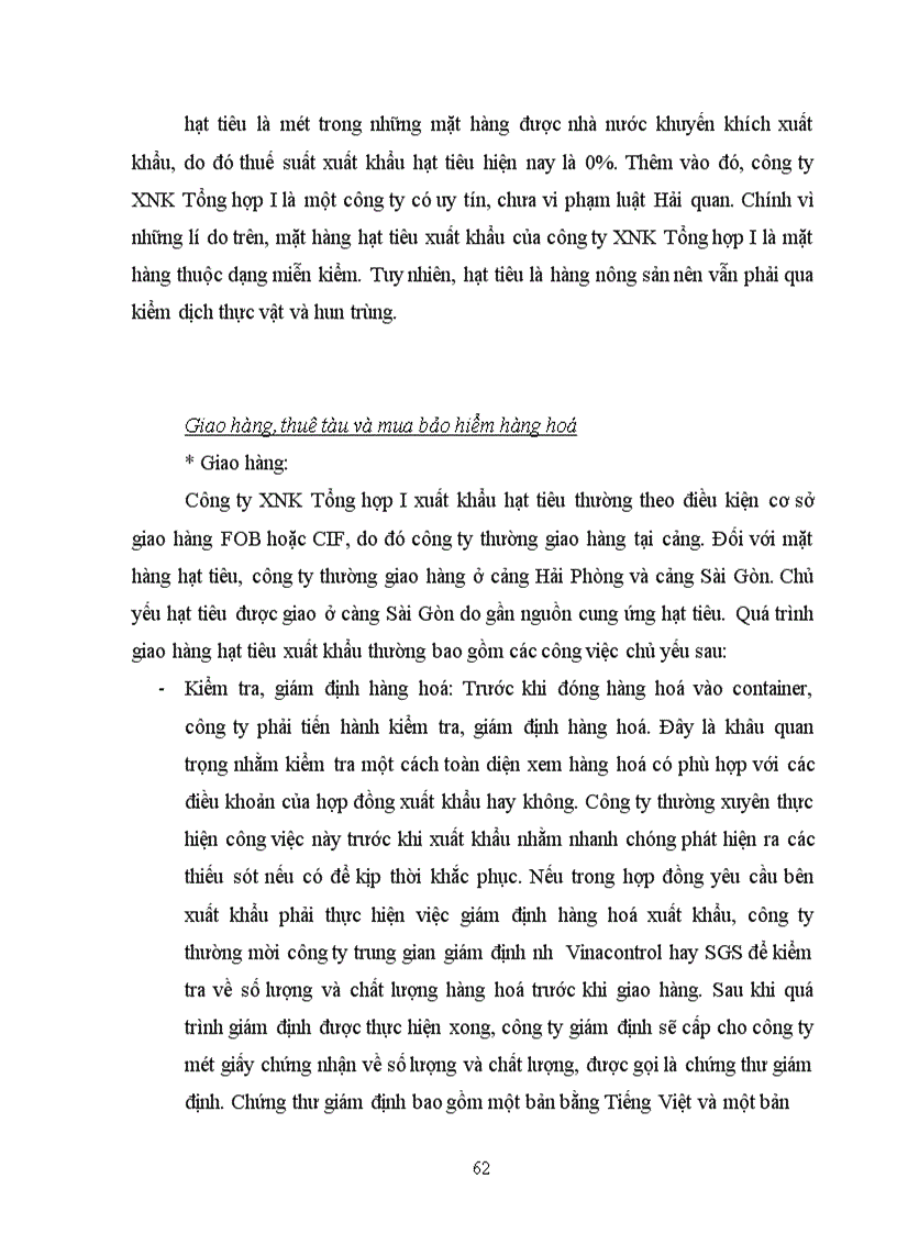 image for page Một số biện pháp thúc đẩy hoạt động xuất khẩu hạt tiêu ở công ty XNK Tổng hợp I