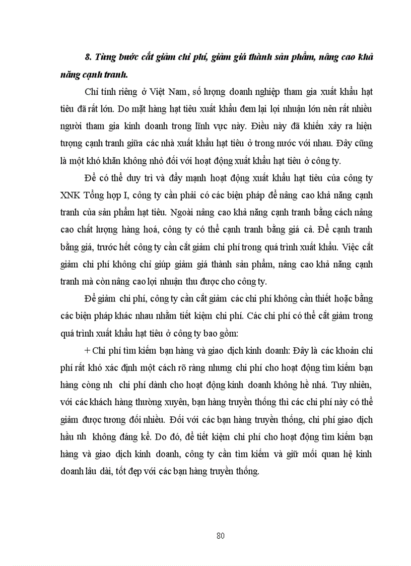 image for page Một số biện pháp thúc đẩy hoạt động xuất khẩu hạt tiêu ở công ty XNK Tổng hợp I