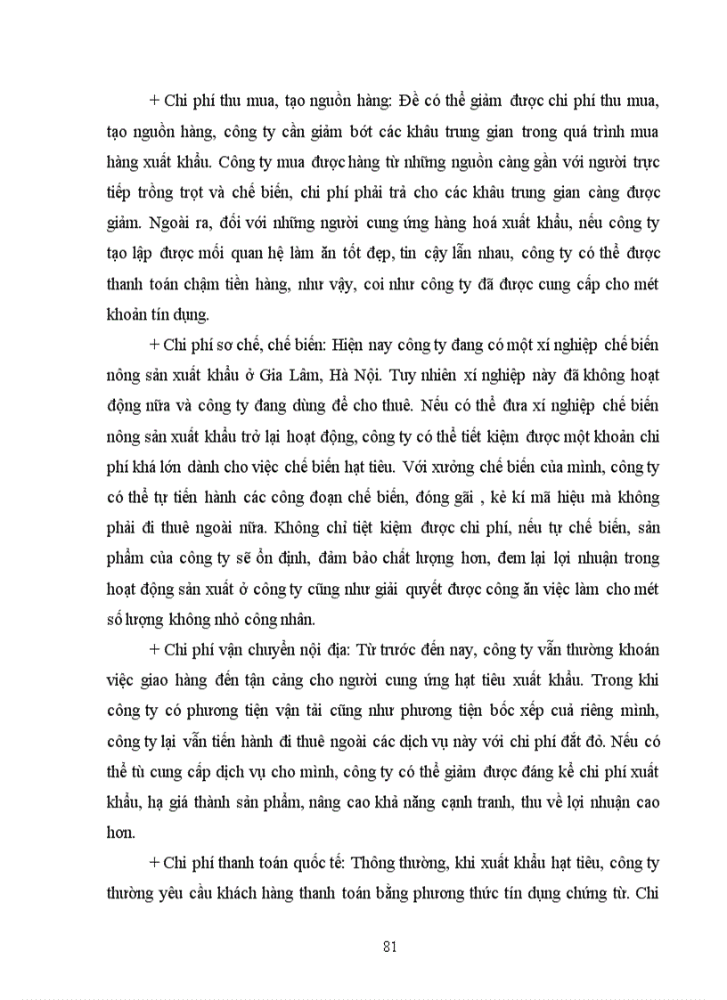 image for page Một số biện pháp thúc đẩy hoạt động xuất khẩu hạt tiêu ở công ty XNK Tổng hợp I