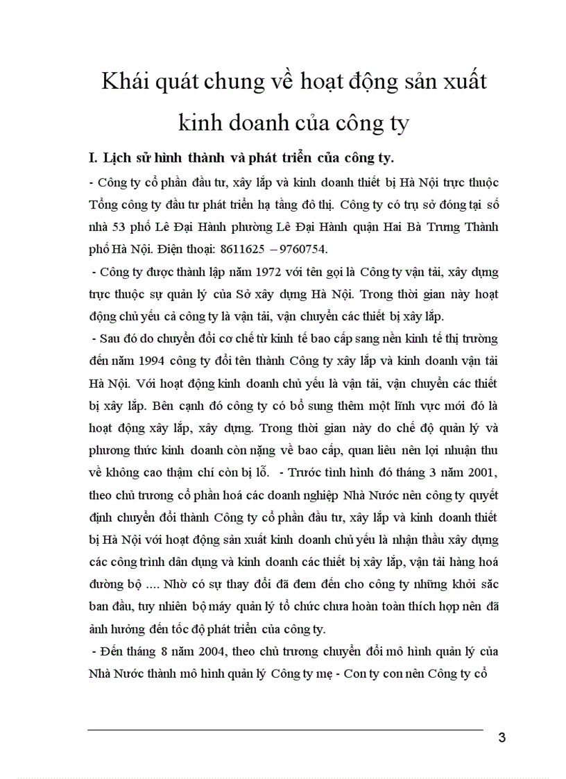 image for page Báo cáo thực tập tại Công Ty cổ phần đầu tư, xây lắp, và kinh doanh thiết bị Hà Nội