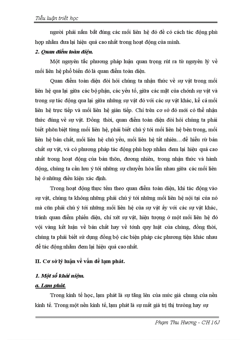 image for page Quan điểm toàn diện về vấn đề kiềm chế lạm phát trong nền kinh tế Việt Nam hiện nay