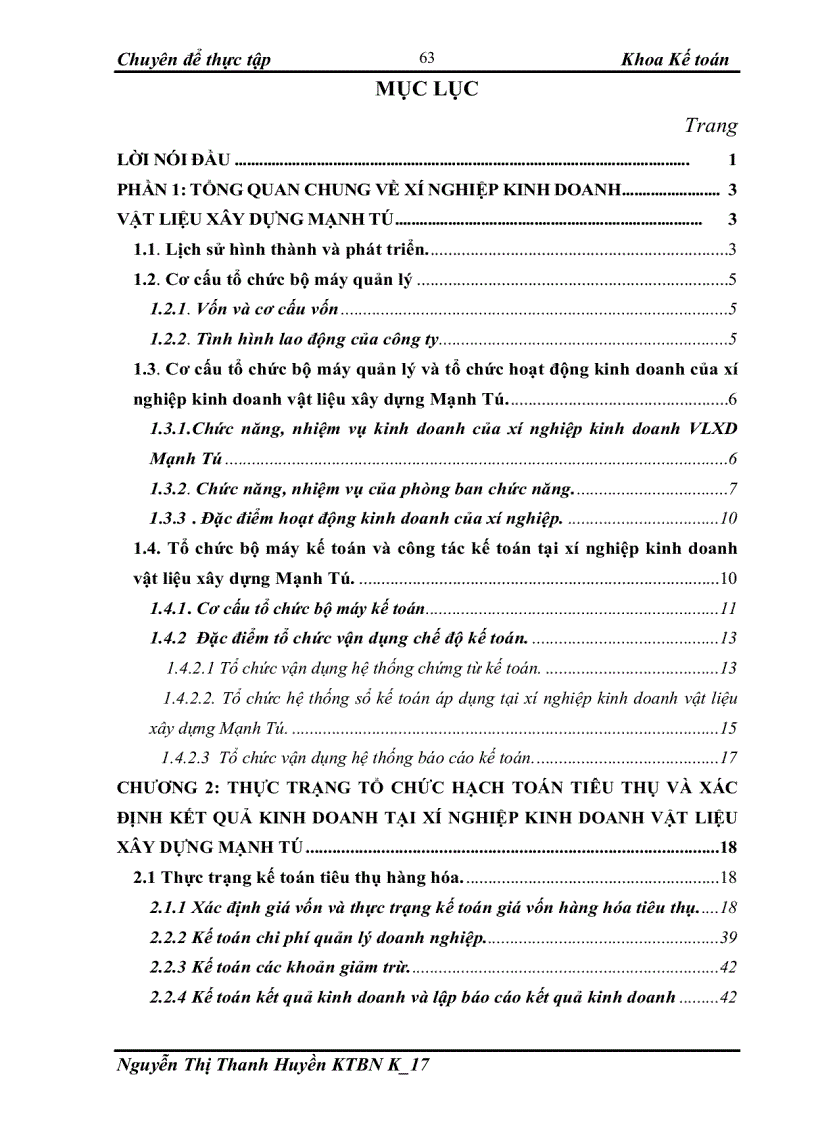 image for page Hoàn thiện hạch toán quá trình tiêu thụ và xác định kết quả kinh doanh tại xí nghiệp kinh doanh vật liệu xây dựng Mạnh Tú