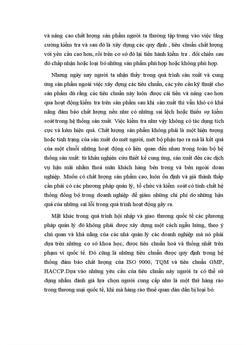 Quản trị chất lượng –Nhân tố nâng cao khả năng cạnh tranh của hàng hoá Việt Nam khi tham gia AFTA-WTO