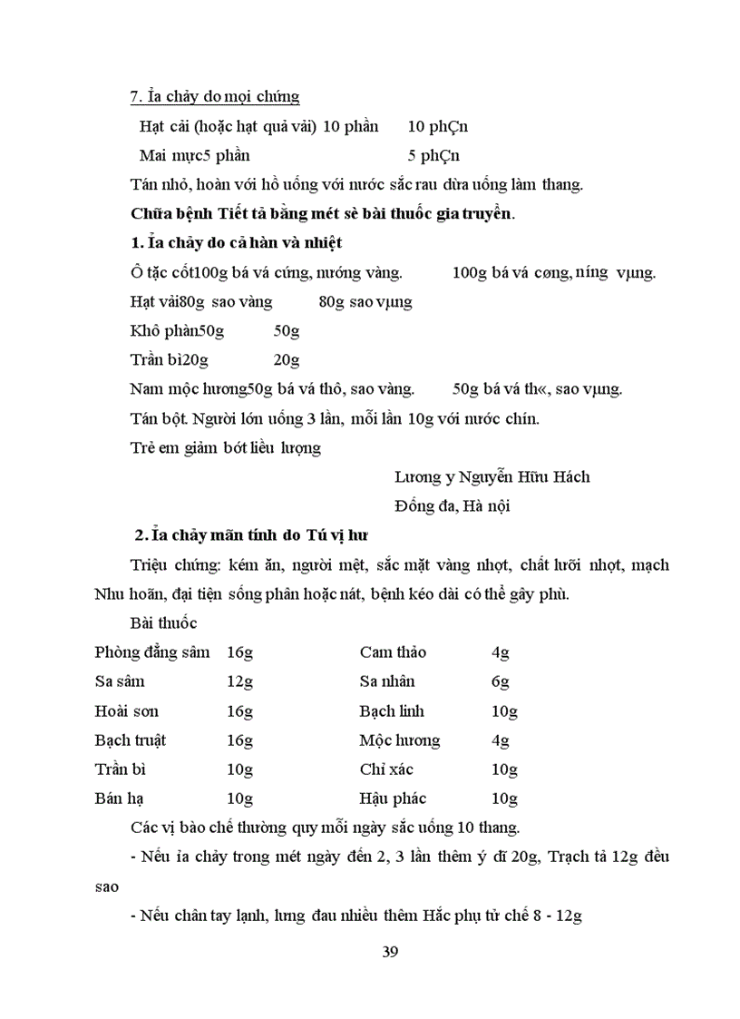 image for page Điều trị bệnh tiết tả bằng đông y