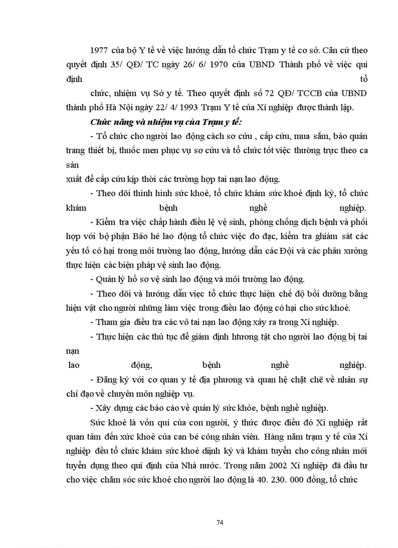 image for page Thực trạng trong công tác Bảo hộ lao động tại Xí nghiệp Xây lắp và mạnh dạn đề xuất một số giải pháp nhằm nâng cao hơn nữa về công tác An toàn vệ sinh lao động cho Xí nghiệp