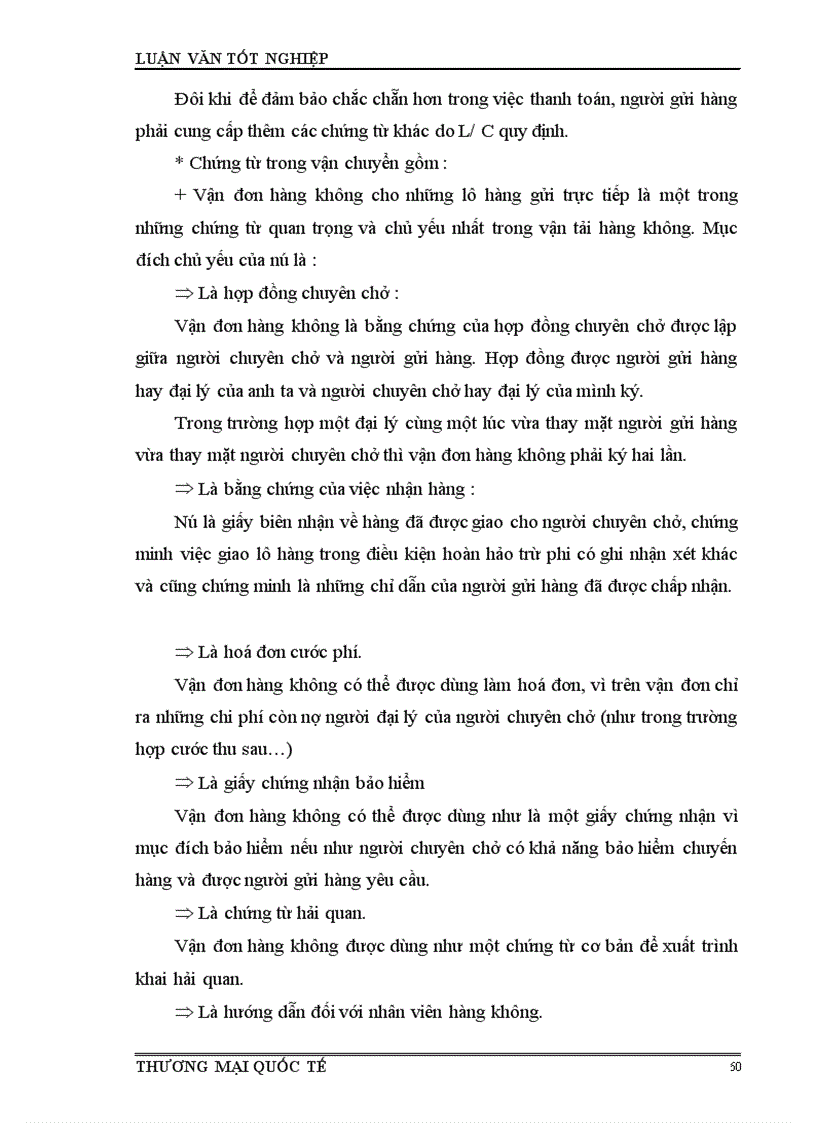 image for page Một số giải pháp nhằm đẩy mạnh nghiệp vụ giao nhận vận chuyển hàng hoá xuất nhập khẩu bằng đường hàng không ở chi nhánh tracimexco-hà nội