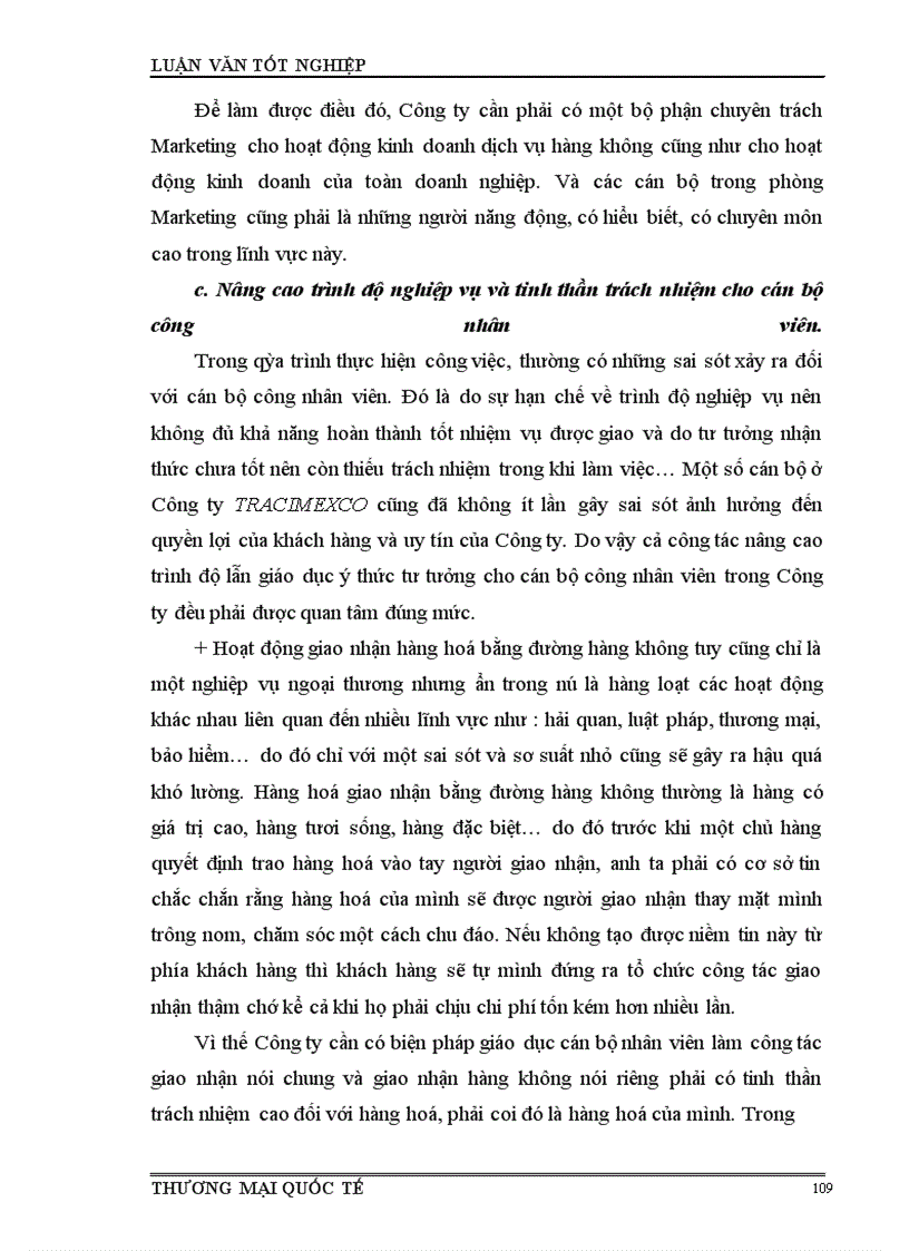 image for page Một số giải pháp nhằm đẩy mạnh nghiệp vụ giao nhận vận chuyển hàng hoá xuất nhập khẩu bằng đường hàng không ở chi nhánh tracimexco-hà nội