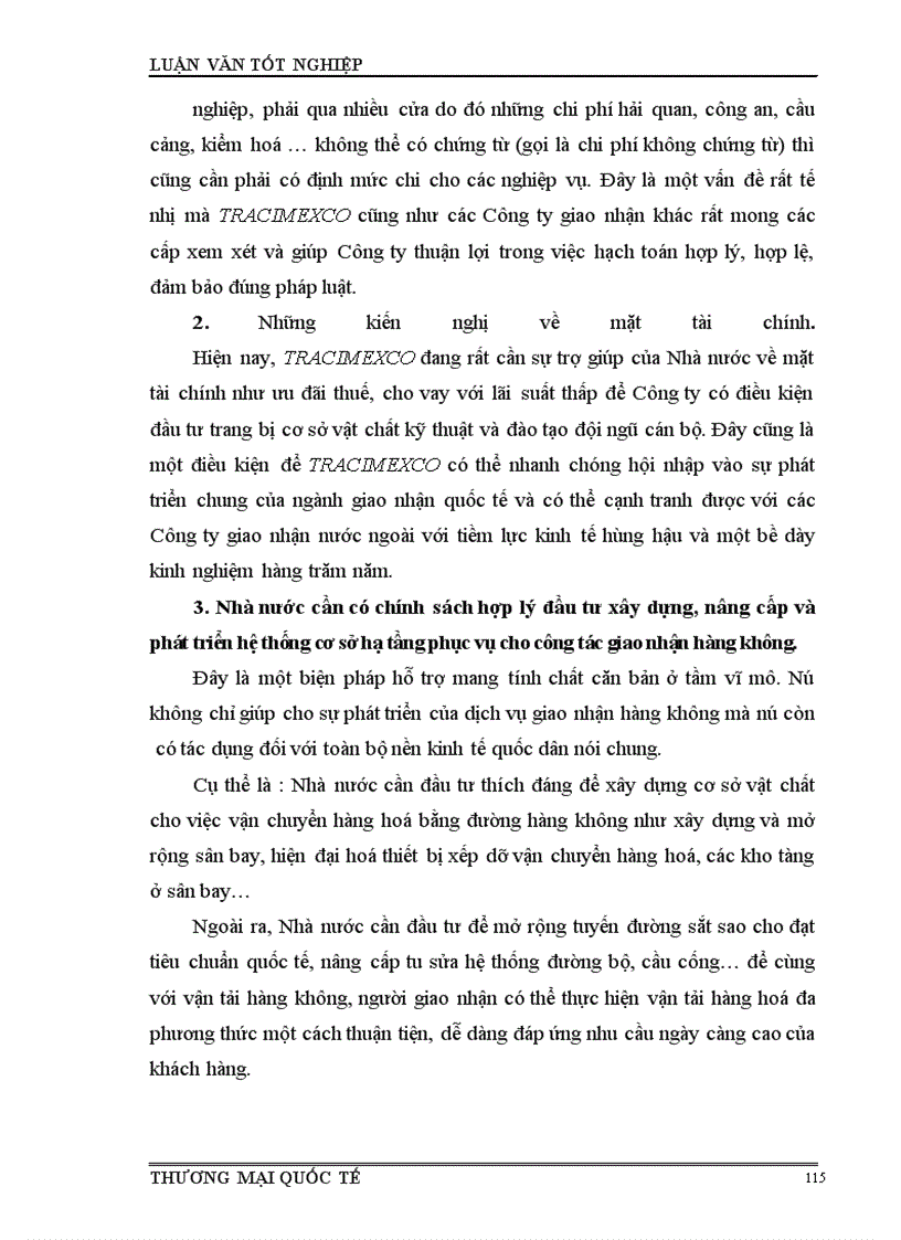 image for page Một số giải pháp nhằm đẩy mạnh nghiệp vụ giao nhận vận chuyển hàng hoá xuất nhập khẩu bằng đường hàng không ở chi nhánh tracimexco-hà nội