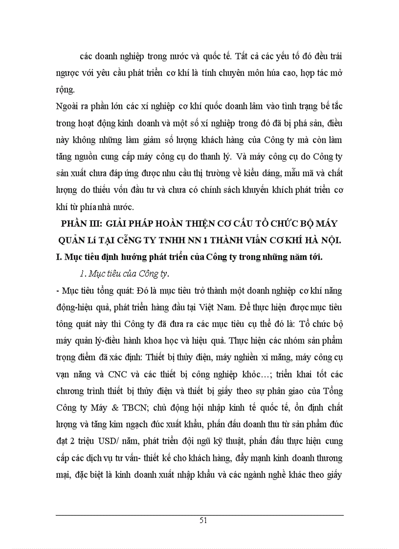 image for page Hoàn thiện cơ cấu tổ chức bộ máy quản lý tại công ty TNHH nhà nước một thành viên Cơ khí Hà nội