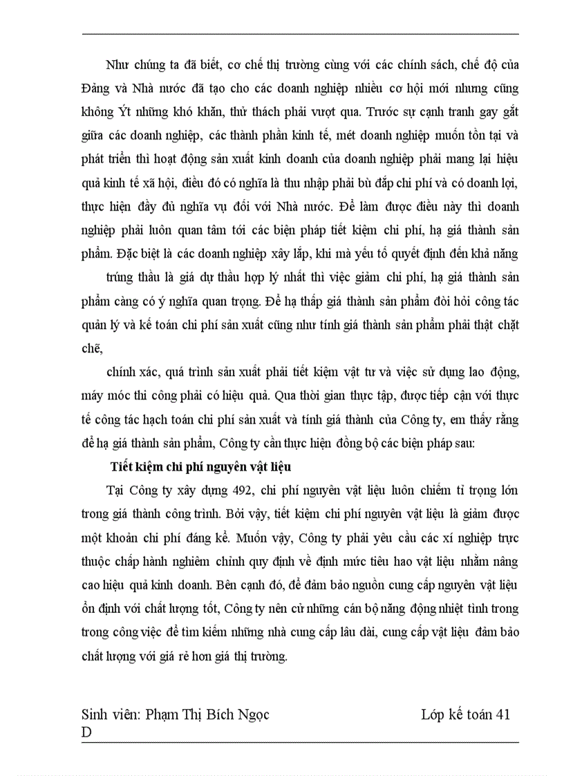 image for page Hoàn thiện hạch toán chi phí sản xuất - tính giá thành sản phẩm và phương hướng nâng cao hiệu quả kinh doanh tại Công ty xây dựng 492
