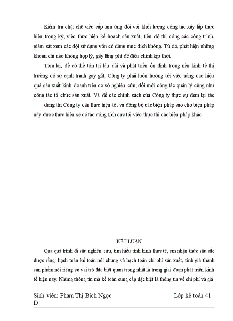 image for page Hoàn thiện hạch toán chi phí sản xuất - tính giá thành sản phẩm và phương hướng nâng cao hiệu quả kinh doanh tại Công ty xây dựng 492