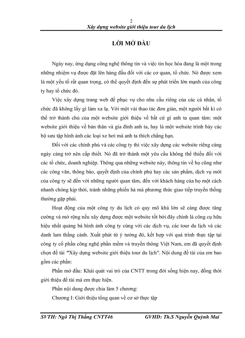 image for page Xây dựng website giới thiệu tour du lịch Xây dựng website giới thiệu tour du lịch