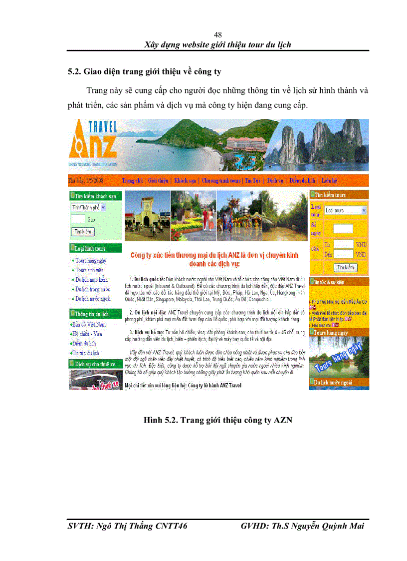 image for page Xây dựng website giới thiệu tour du lịch Xây dựng website giới thiệu tour du lịch