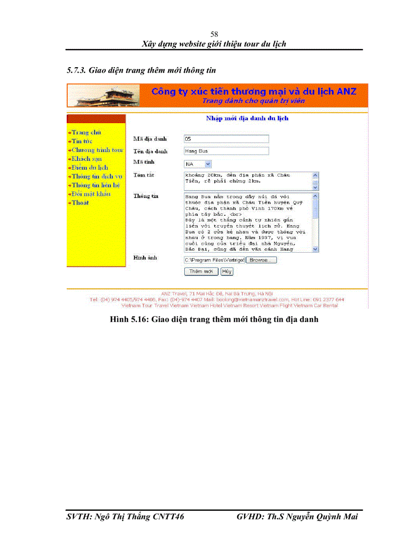 image for page Xây dựng website giới thiệu tour du lịch Xây dựng website giới thiệu tour du lịch