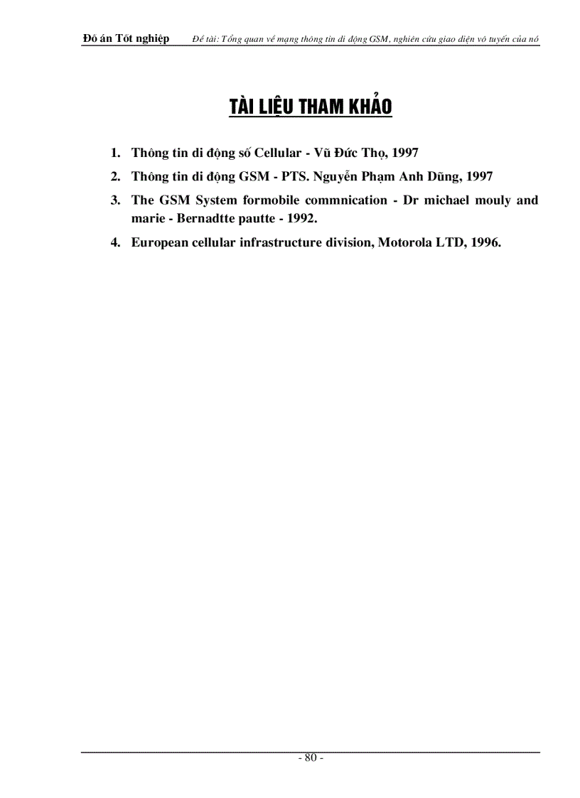image for page Tổng quan về mạng thông tin di động GSM, nghiên cứu giao diện vô tuyến của nó