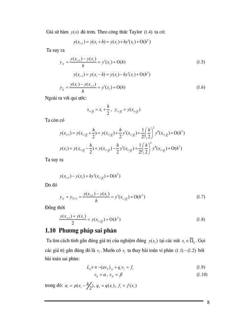 image for page Phương pháp sai phân giải gần đúng phương trình vi phân tuyến tính