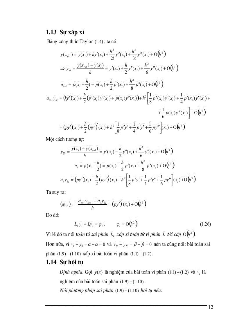 image for page Phương pháp sai phân giải gần đúng phương trình vi phân tuyến tính