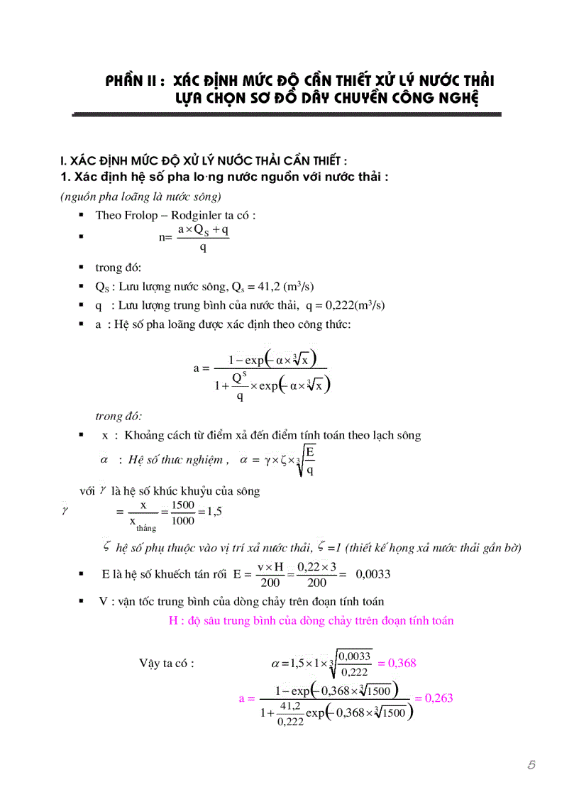 image for page Việc tổ chức xử lý và thiết kế công trình xử lý nước thải cho Thành phố