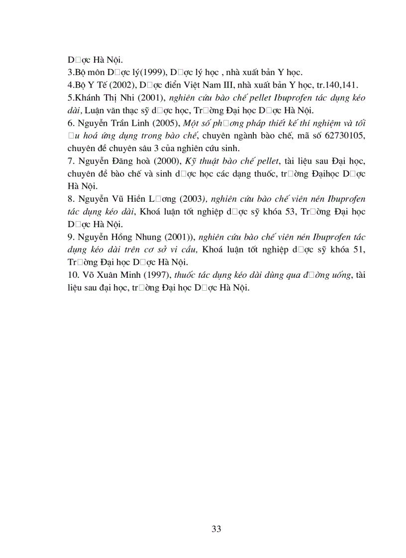 image for page Thiết kế và tối ưu hóa công thức pellet ibuprofen TDKD kiểm soát giải phóng dược chất bằng hệ màng bao khuếch tán.