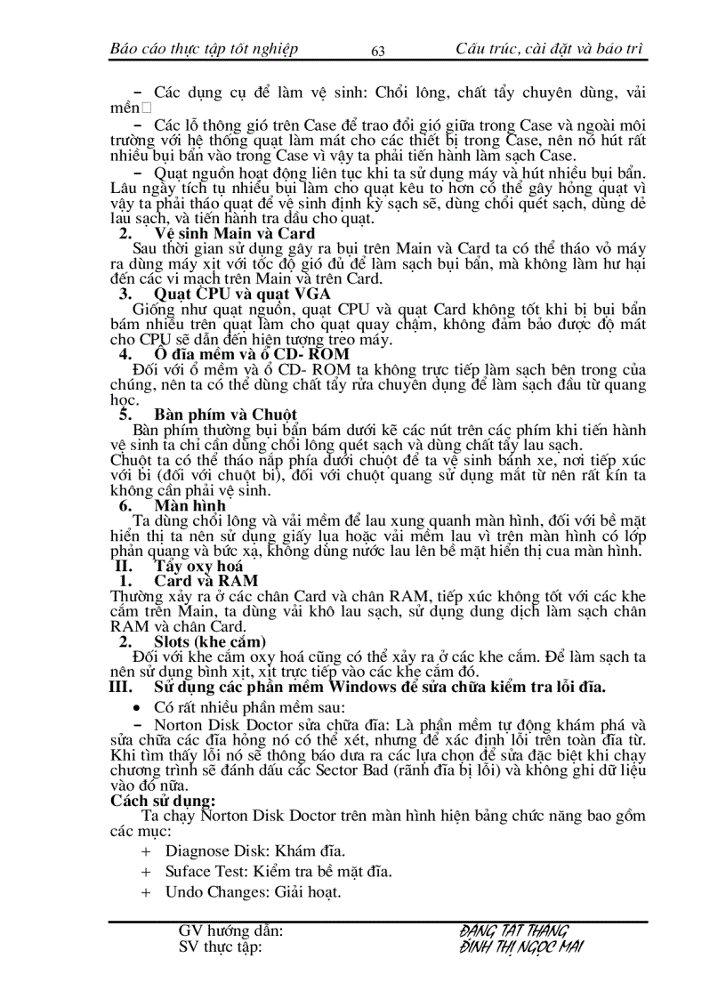 image for page Bảo trì hệ thống máy tính