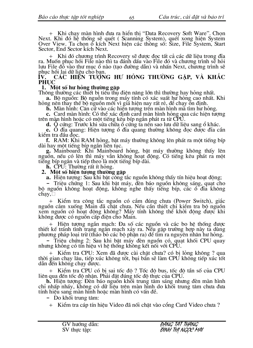 image for page Bảo trì hệ thống máy tính