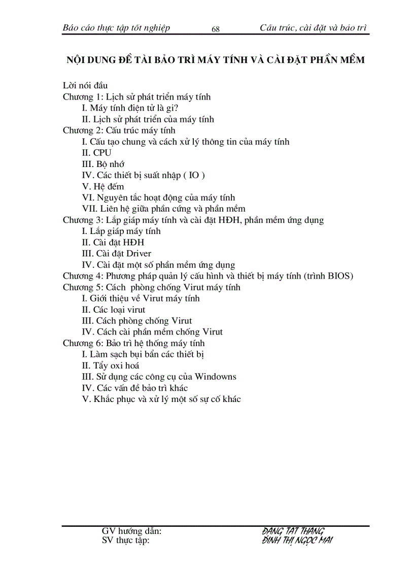 image for page Bảo trì hệ thống máy tính