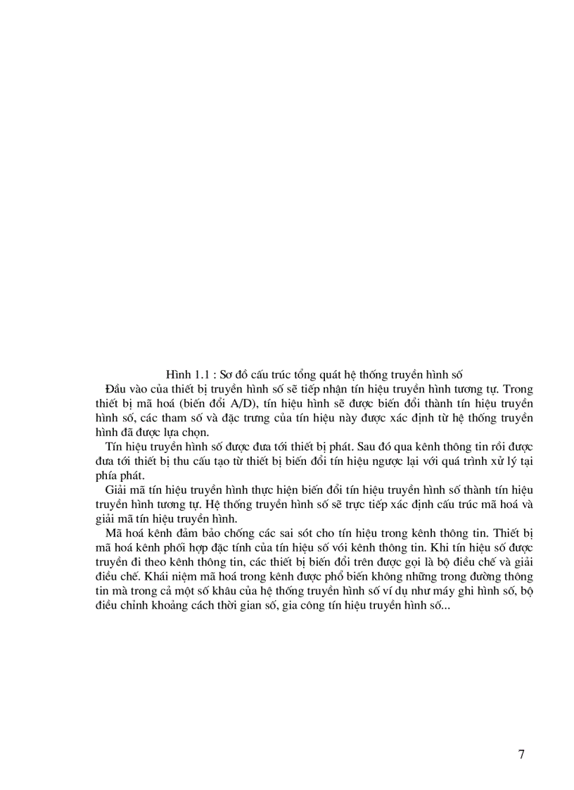 image for page Trình bày về quá trình phát triển, giới thiệu khái quát về hệ thống truyền hình số.